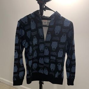 Marvel Blue & Black Black Panther Zip-Up Hoodie